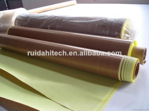 3mil/5mil thickness thermal heat resistance PTFE teflon fabric adhesive tape